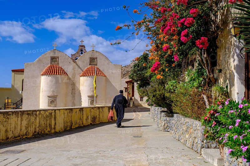 New Preveli Monastery, Preveli Monastery, near Plakias, Crete, Greece