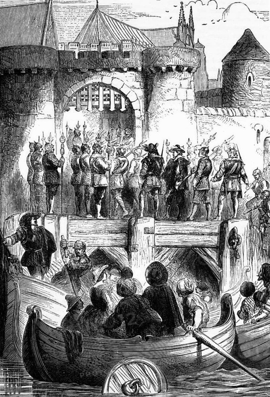 Thomas Wentworth, 1st Earl of Strafford (1593 to 1641), stands trial. From 1632 to 1639, he imposed strict rule as Lord Deputy of Ireland. He was recalled to England and charged with serious offences in connection with his conduct in Ireland, England, digital reproduction of a historical original