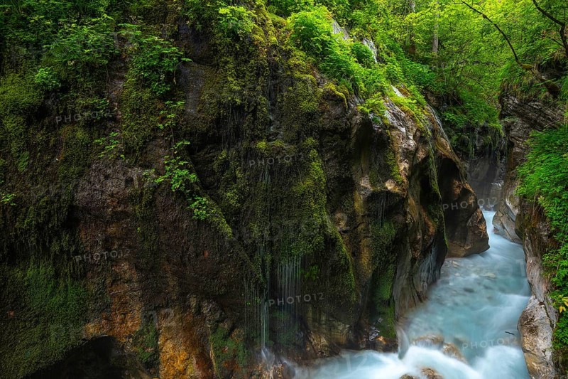 Magical Wimbach Gorge in Ramsau in Berchtesgadener Land