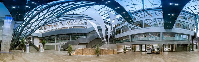 Darmstadtium Congress Centre Panorama Inside Darmstadt Germany
