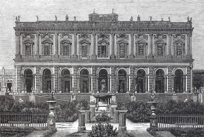 Villa Albani, also known as Villa Albani-Torlonia, on Via Salaria for Cardinal Alessandro Albani, nephew of Pope Clement XI, built between 1747 and 1767 by the architect Carlo Marchionni, Rome, Italy