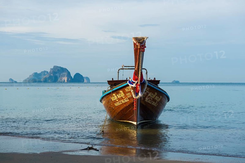 Longtail boat, Ao Nang Beach, Ao Nang, Krabi, Thailand