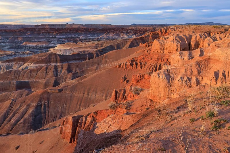 Colorful deposits of the Chinle Formation exposed at Little Painted Desert County Park near Winslow, Arizona