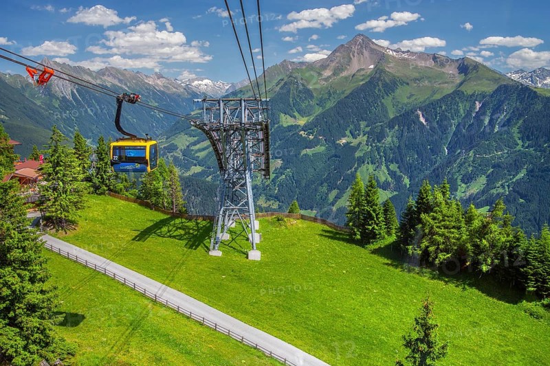 Penkenbahn, Mayrhofen, Zillertal, Zillertal Alps, Tyrol, Austria