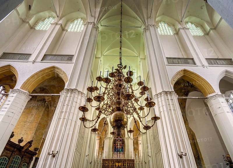 Interior photo, St Mary's Church in the old town of Stralsund, Mecklenburg-Western Pomerania, Germany