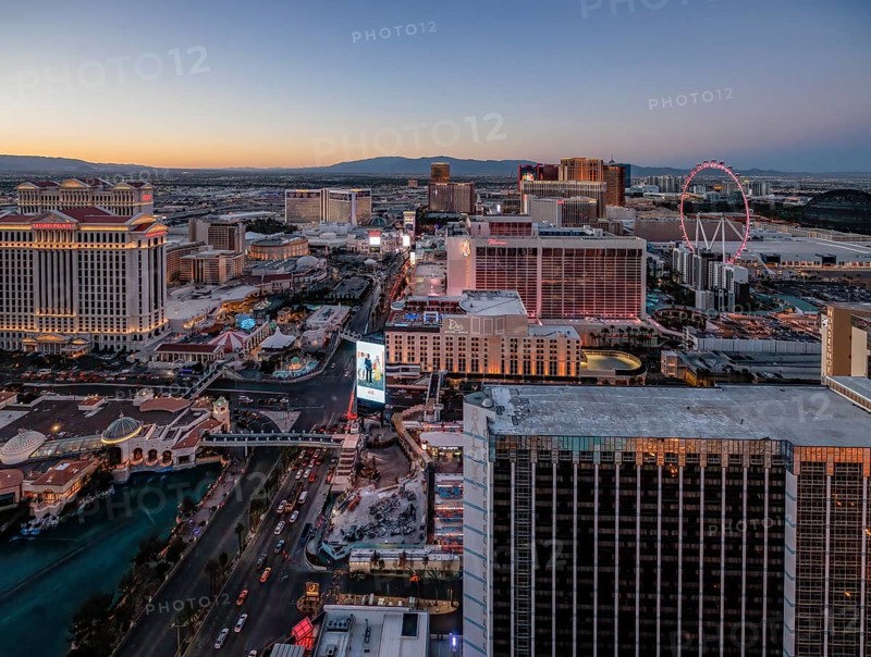 Casinos along Las Vegas Boulevard in Las Vegas, Nevada