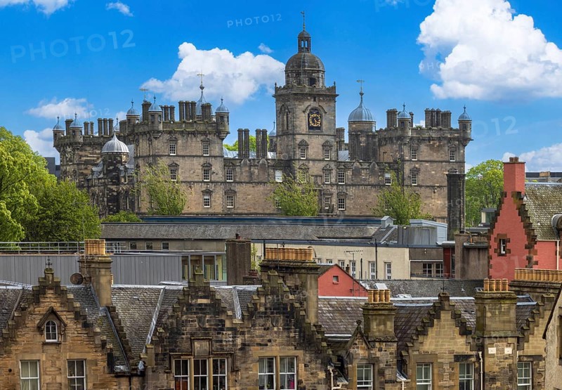 Edinburgh, the capital of Scotland, panoramic skyline view from the Calton Hill