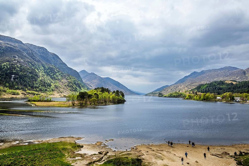 Loch Shiel, Glenfinnan Viaduct, River Finnan, West Highland, Scotland, United Kingdom