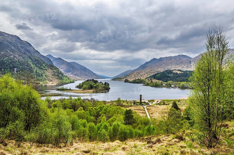 Loch Shiel, Glenfinnan Viaduct, River Finnan, West Highland, Scotland, United Kingdom