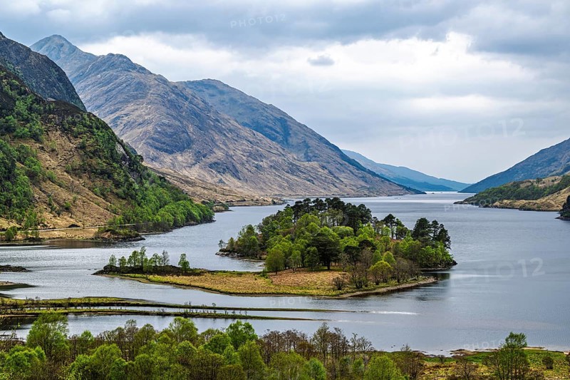 Loch Shiel, Glenfinnan Viaduct, River Finnan, West Highland, Scotland, United Kingdom