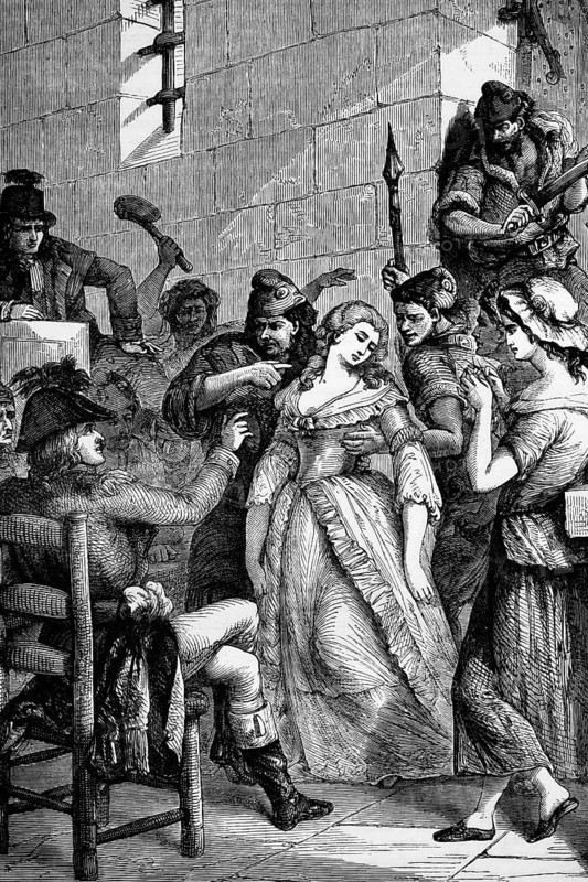 On 3 September, Princess Marie Louise of Savoy was brought in front of a tribunal. She was demanded to swear an oath of freedom and equality and to swear hatred for the monarchy. However, she refused. Her trial ended unceremoniously and she was accused of a group of men who killed her within a few minutes, digital reproduction of a historical model