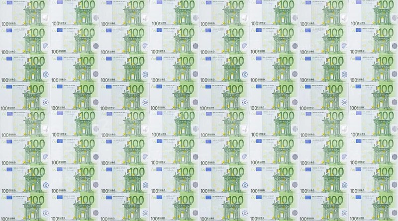 100 euro banknotes, 100 euros