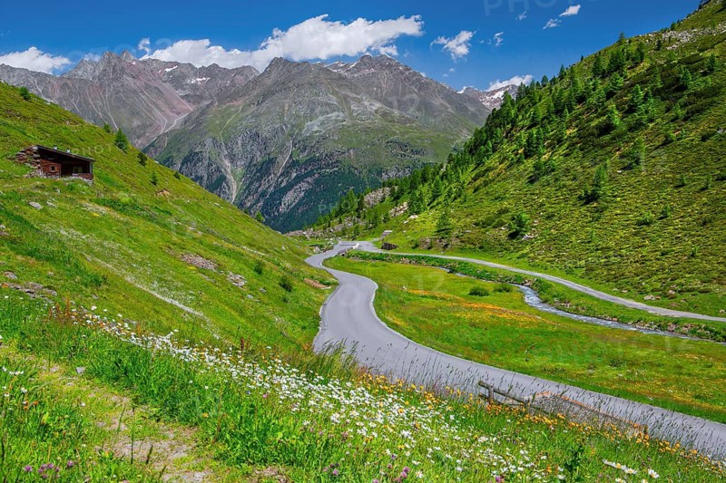 Ötztal Glacier Road, Sölden, Ötztal, Ötztal Alps, Tyrol, Austria