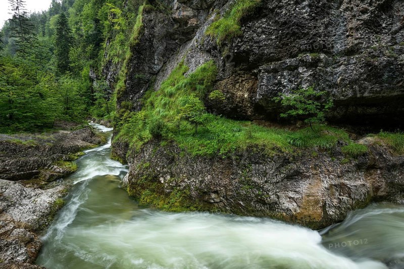 Wild and romantic Weißbach Gorge near Inzell