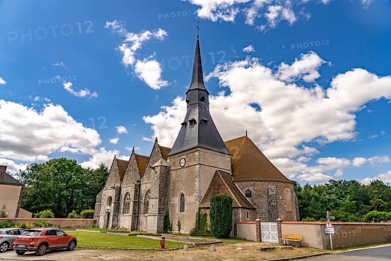 The Notre-Dame church in Alluyes, Centre-Val de Loire, France