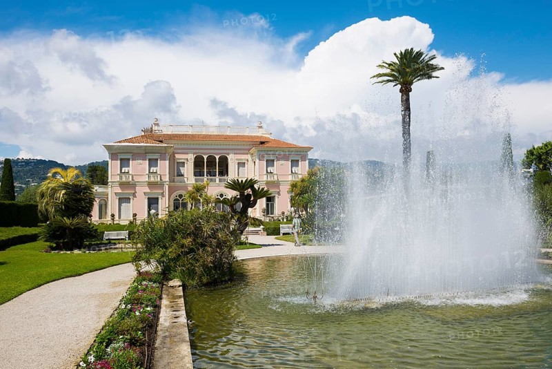 Renaissance-style villa and park, Villa Ephrussi de Rothschild, Saint-Jean-Cap-Ferrat, Cap Ferrat, Alpes Maritimes, Provence Alpes Cote d'Azur, French Riviera, South of France, France