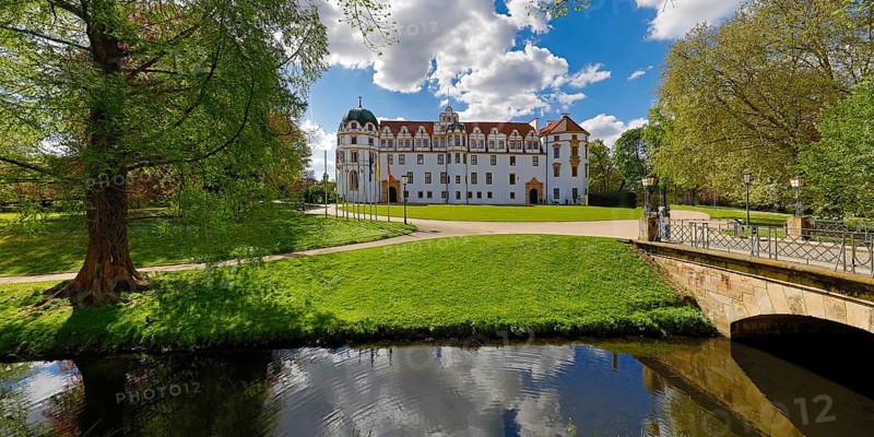 Castle park and Celle Castle, Lower Saxony, Germany