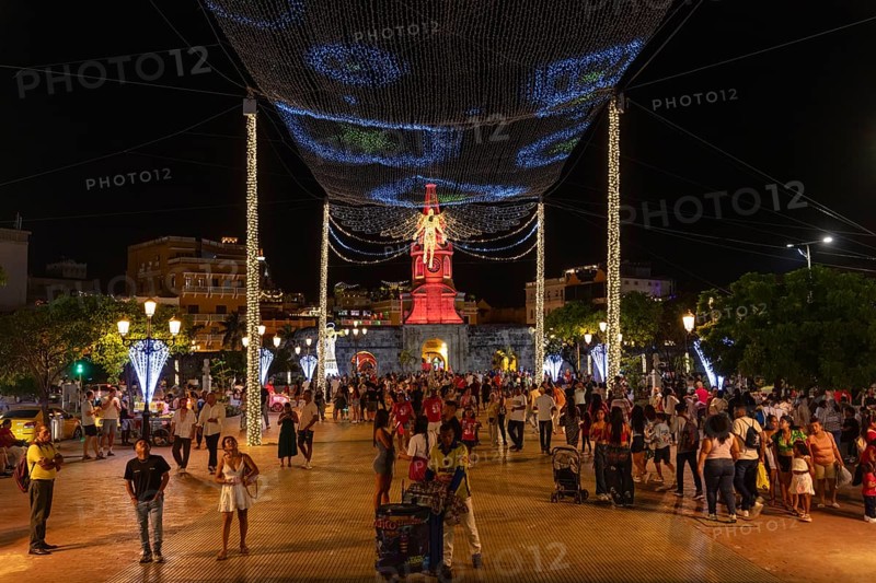 Christmas decorations, Cartagena, Colombia