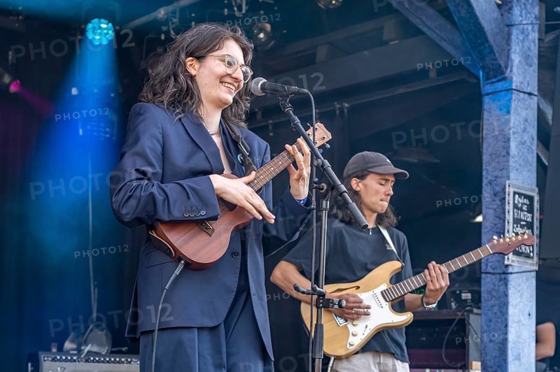 The German-Iranian singer Mina Richman live at the Orange Blossom Special Festival, Beverungen, Germany