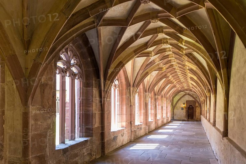 Cloister in Alpirsbach Monastery, Northern Black Forest, Baden-Württemberg, Germany