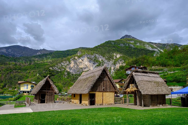 Museo di Palafitte, Pile Dwelling Museum, Lake Ledro, Lago di Ledro, Trentino, Italy