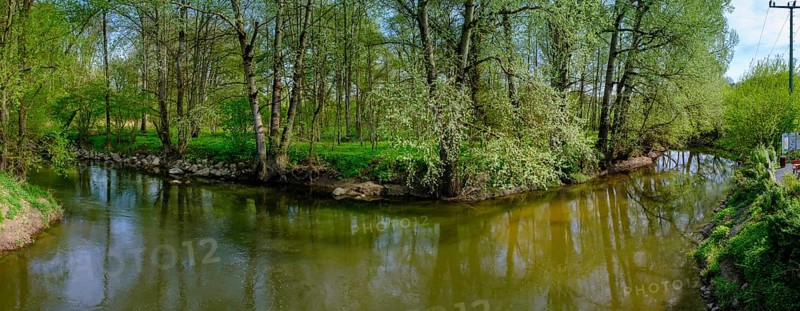 Main River confluence or Main River source, Red and White Main, Melkendorf near Kulmbach, Upper Franconia, Franconia, Bavaria, Germany