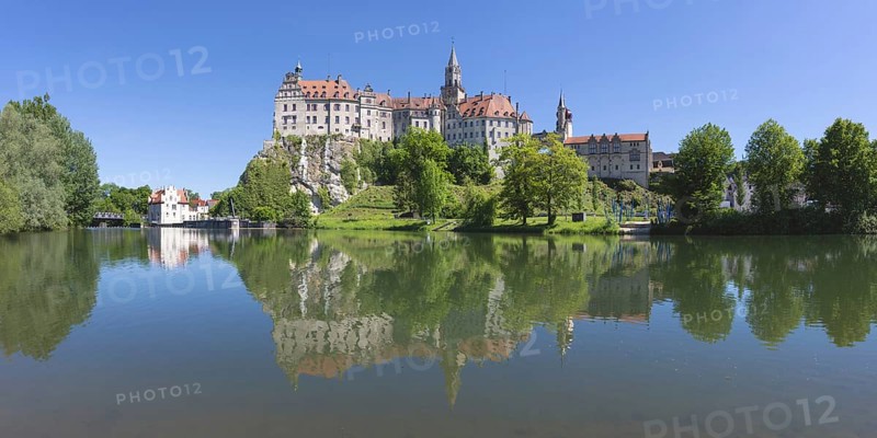 Sigmaringen Castle, Hohenzollern Castle, on the Danube, Sigmaringen, Swabian Alb, Baden-Württemberg, Germany