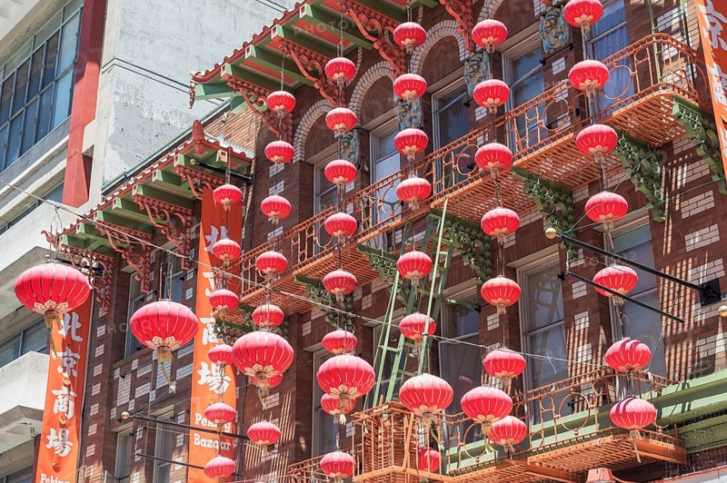 Chinatown decorations, San Francisco. California, USA