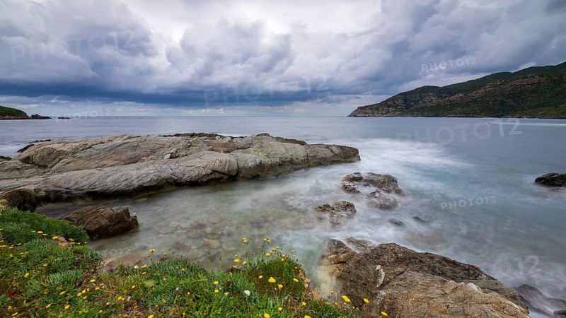 Coast near Port de Centuri, Cap Corse, Haute-Corse, Corsica, France