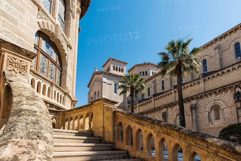 Palace of Justice and Cathedral, Old Town, Cote d'Azur, Monaco