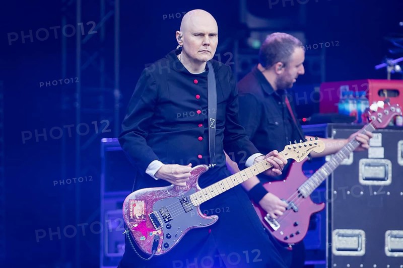 Billy Corgan (singer) and Jack Bates (bassist) from The Smashing Pumpkins live on The Aghori Tour at the Zitadelle Spandau in Berlin on 06/08/2025
