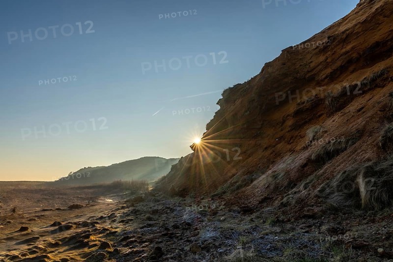 Sunrise at the Morsum Cliff, North Sea, Morsum, Sylt, Schleswig-Holstein