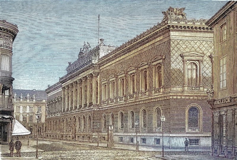 The Reichsbank in Berlin, around 1880, Germany