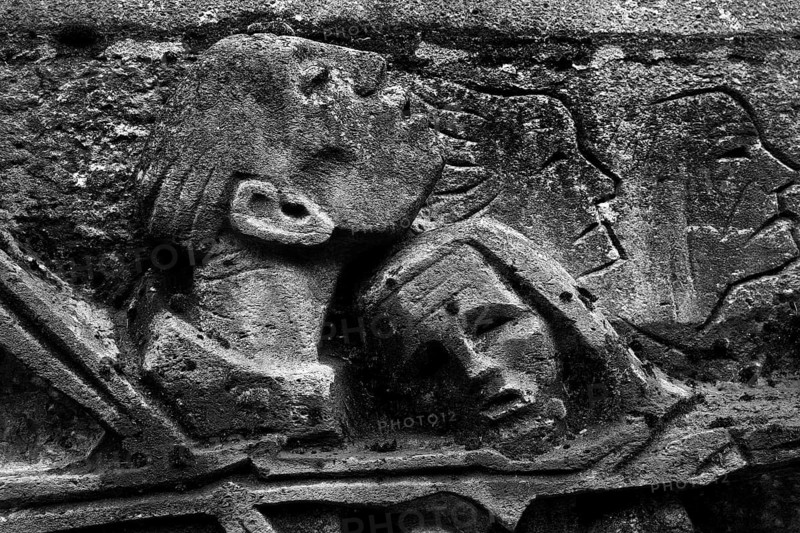 Bittermark memorial, memorial site, detail of the relief, artist Karel Niestrath, Dortmund, Ruhr area, North Rhine-Westphalia, Germany