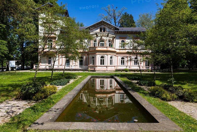Rablvilla in the spa gardens, spa town, Bad Hall, Traunviertel, Upper Austria, Austria