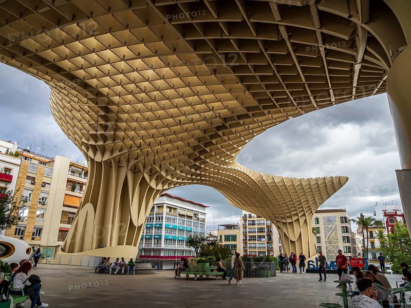 Setas de Seville, mushroom-shaped wooden platform, Seville, Andalusia, Spain