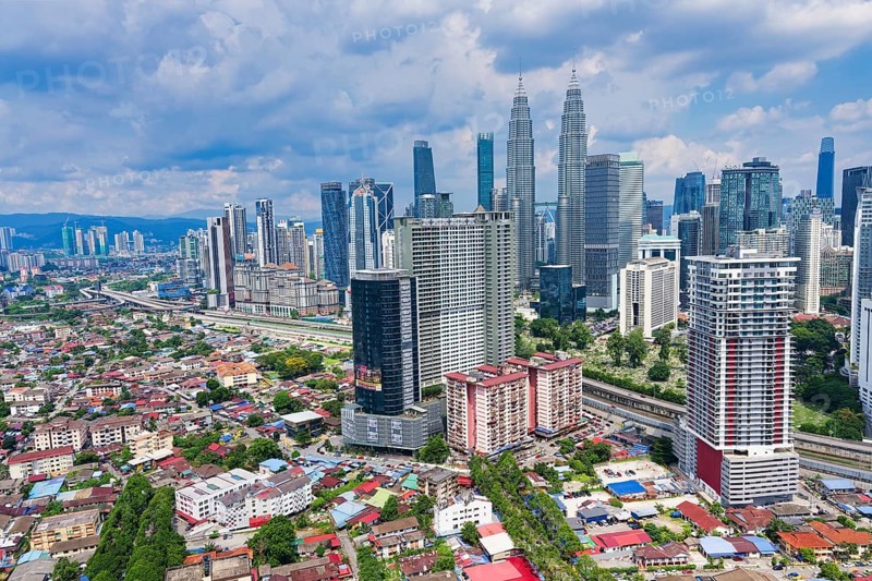 Kuala Lumpur city skyline, Malaysia, Asia