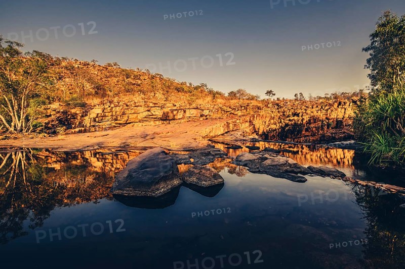 Bell Gorge, The Kimberleys, waterfall, sunrise in the outback, Australia