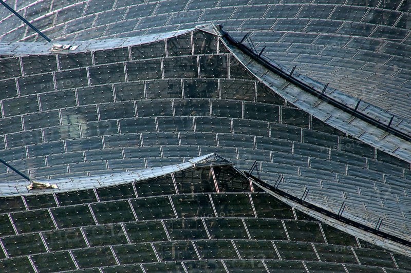 Roof construction Olympic Stadium, Olympic Park, Munich, Bavaria, Germany