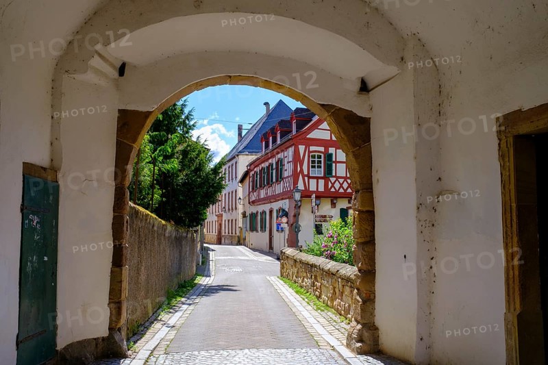 Schlossgasse, Alzey, Rhine-Hesse region, Rhineland-Palatinate, Germany