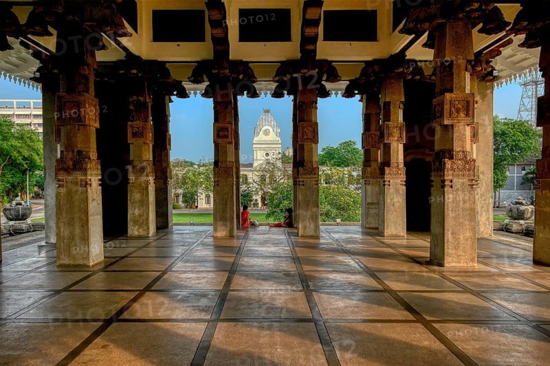 Independence Memorial Hall in Cinnamon Gardens, Colonnade, Colombo, Sri Lanka