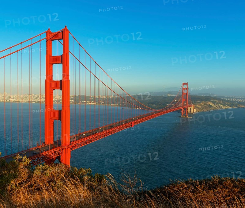 View of Golden Gate Bridge, San Francisco, California, USA