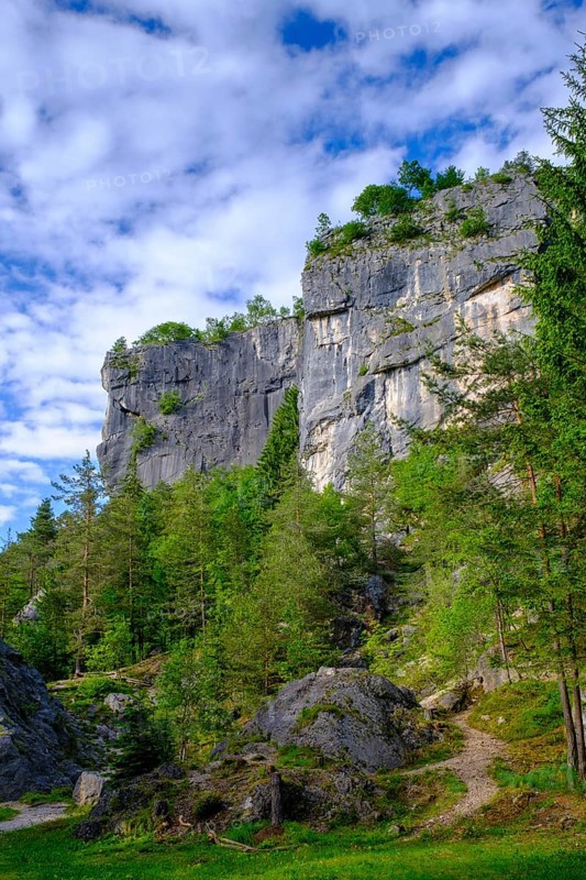 Rocks, climbing rocks, Kanzianiberg, Finkenstein am Faaker See, Carinthia, Austria