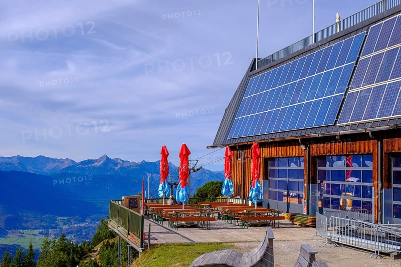 Mountain station, Wankbahn, am Wank, Garmisch-Partenkirchen, Werdenfelser Land, Upper Bavaria, Bavaria, Germany
