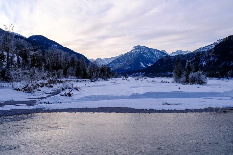 Vorderriss an der jungen Isar, Tölzer Land, Upper Bavaria, Bavaria, Germany