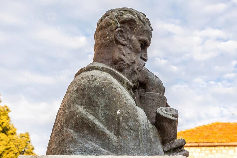 Monument to Petar Hektorovic, Starigrad, island of Hvar, Dalmatia, Croatia
