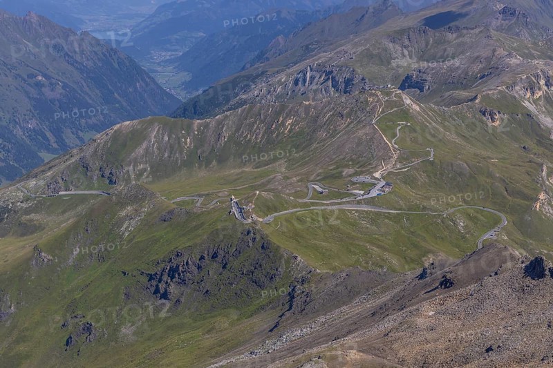 Landscape panorama, summit cross, Brennkogel, high alpine road, GroÃŸglockner, Pinzgau
