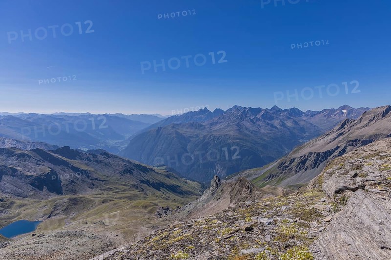 Landscape panorama, summit cross, Brennkogel, mountain lake, GroÃŸglockner, Pinzgau