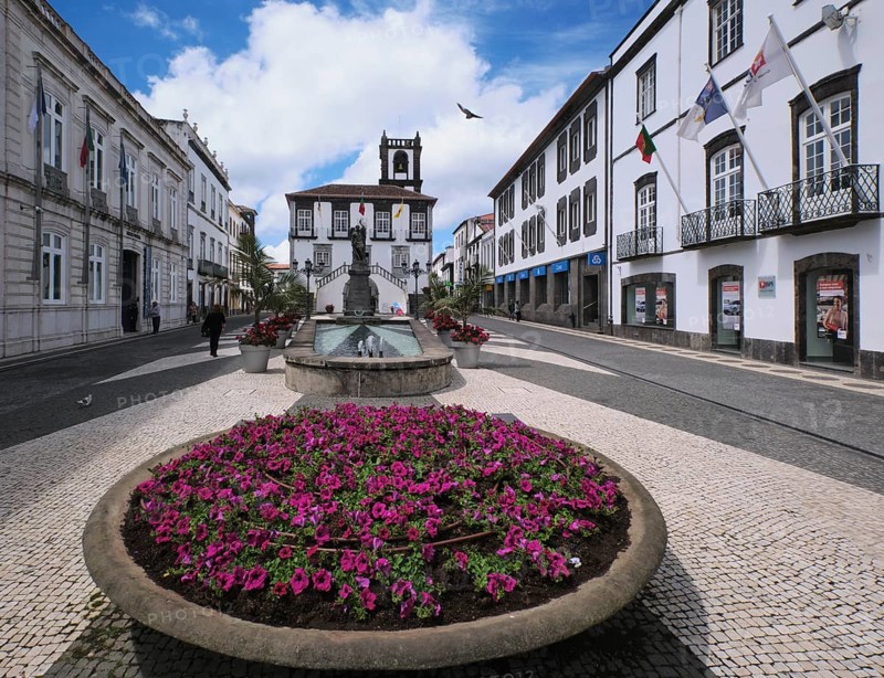Town Hall of Ponta Delgada, SÃ£o Miguel, Azores, Portugal