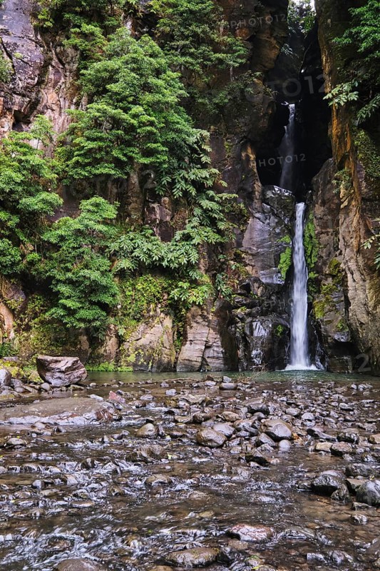 Salto do Cabrito waterfall, SÃ£o Miguel, Azores, Portugal